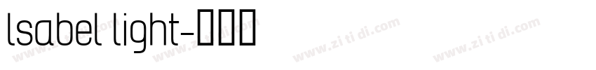lsabel light字体转换